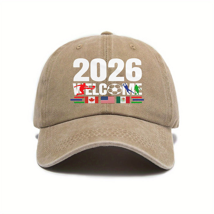 Wholesale Soft-Top Baseball Cap for World Cup Print Sun Hat