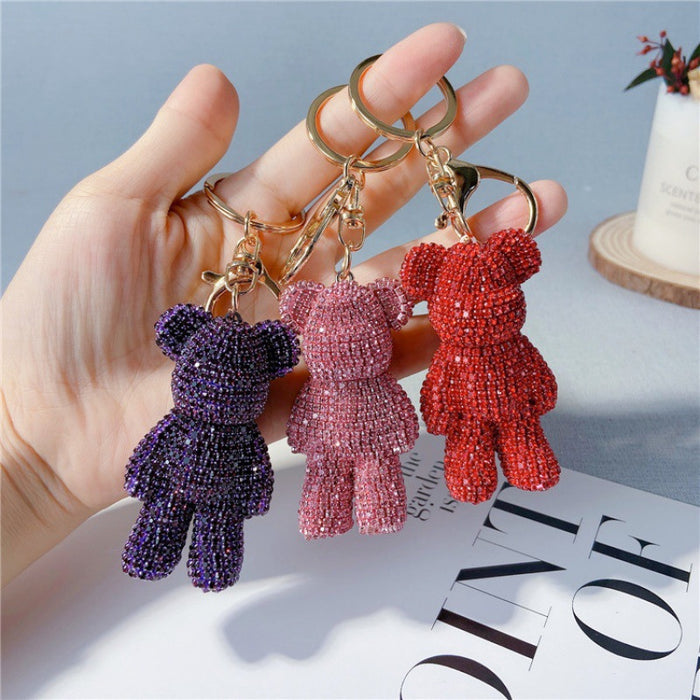 Wholesale Diamond Bear Keychains JDC-KC-JFan018