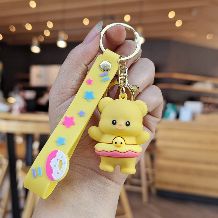 Wholesale Cartoon Silicone Doll Keychain JDC-KC-ZhuoRan022