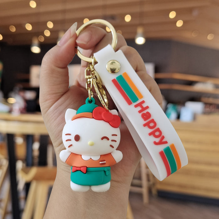 Wholesale Cartoon Doll Silicone Keychain (S) JDC-KC-ZhuoRan006