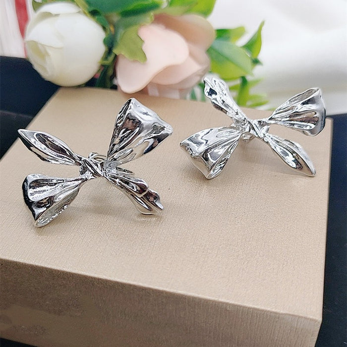 Wholesale Butterfly bow new niche design ear bone clip high-end exquisite versatile earrings wholesale