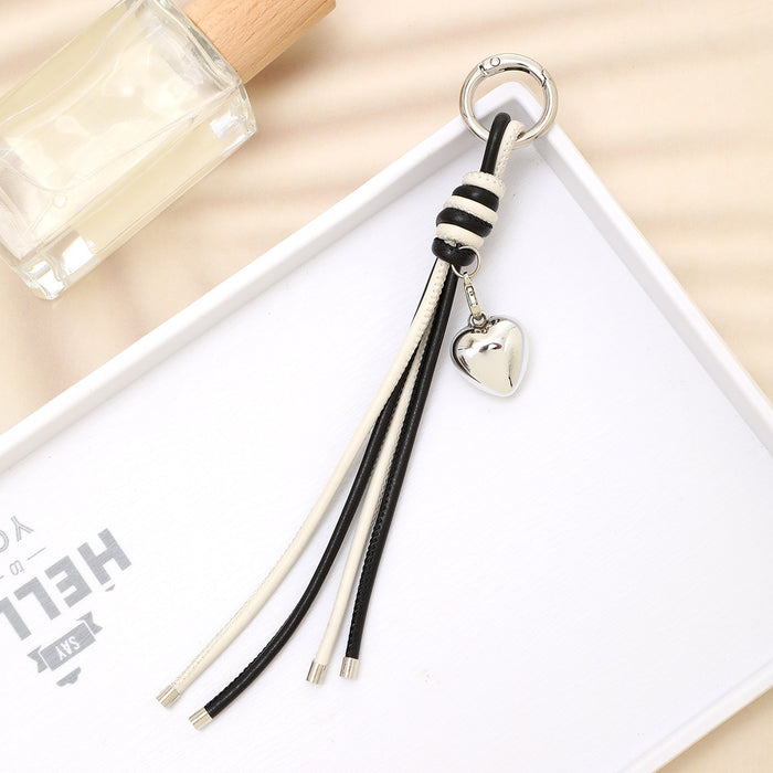 Wholesale Woven Pendant Leather Rope Accessories Hand-Woven Keychain Lanyard