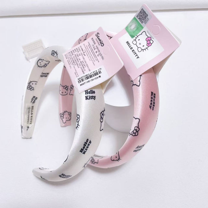 Wholesale Wide-brimmed Sponge Headband cartoon Fabric High Cranial Top Headband