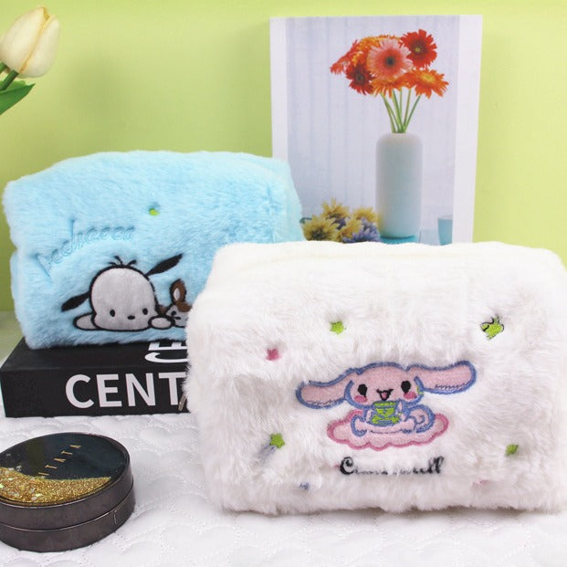 Wholesale Large Capacity Cartoon Plush Stationery Bag