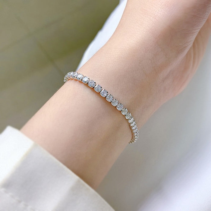 Wholesale Stainless Steel Single Drain Diamond Bracelet JDC-BT-LiR006