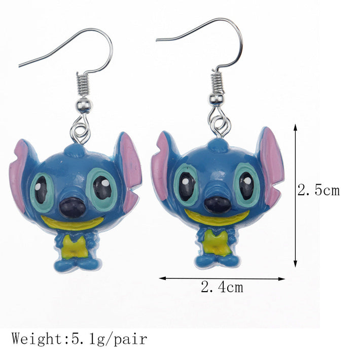 Wholesale Resin Earrings Cute Cartoon (S) JDC-ES-niqing004