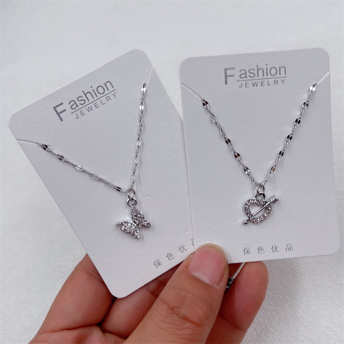 Wholesale Diamond pendant collarbone chain necklace