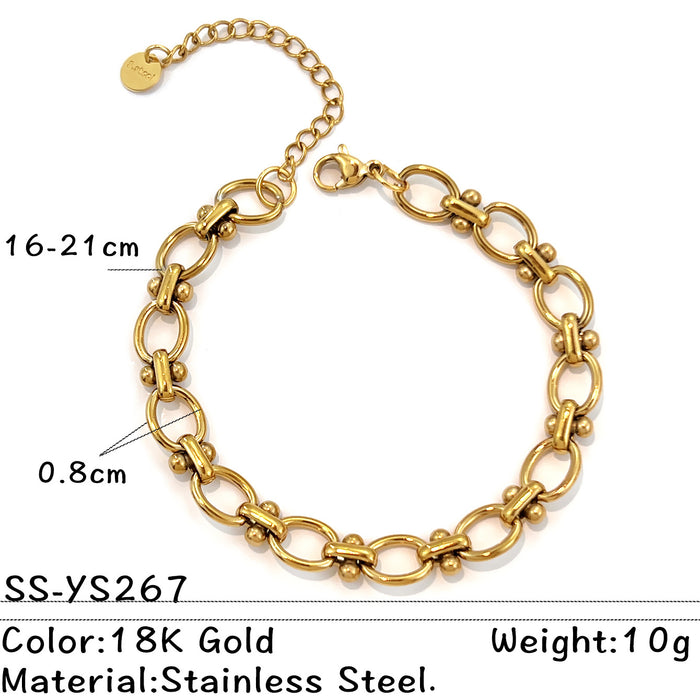 Wholesale Stainless Steel Vintage Circle Design Bracelet