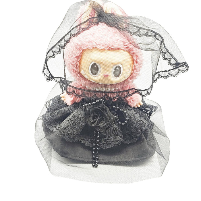 Wholesale 17cm  Clothes Black Wedding Dress Three-Piece Set Replacement Dress-Up Baby Clothes
