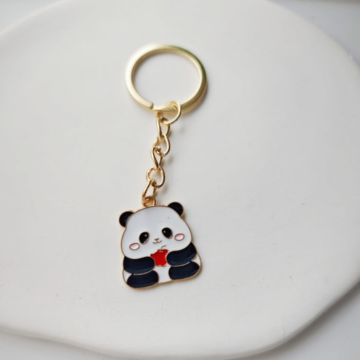 Wholesale Panda keychain  bag pendant  cartoon small gift key chain ornaments