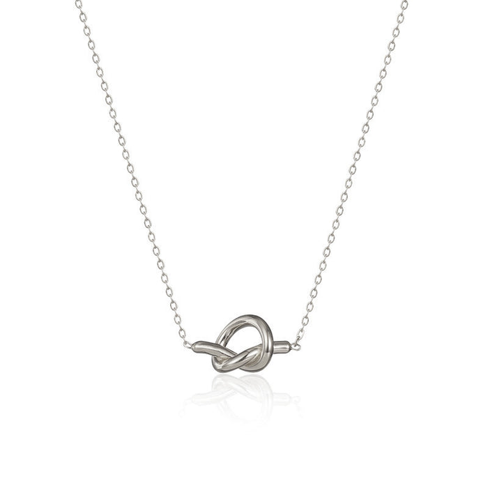 Wholesale Heart Knot Necklace for Women, Titanium Steel Clavicle Chain Necklace