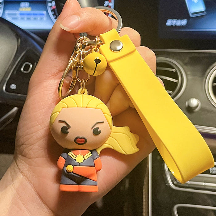 Wholesale Cartoon Doll Silicone Keychain JDC-KC-Benxin033