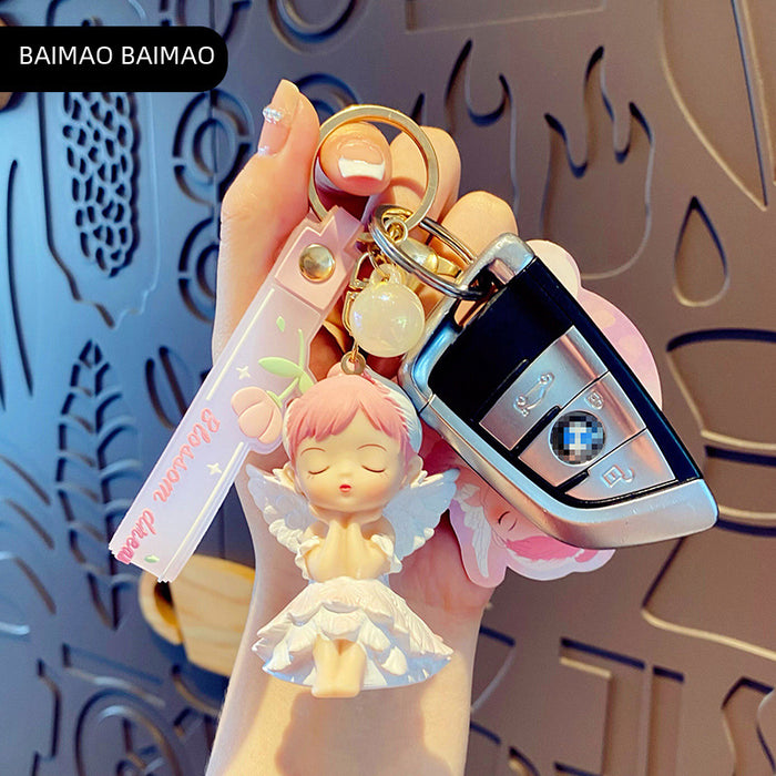 Wholesale Original cartoon keychain, cute and creative, exquisite keychain ring, backpack pendant