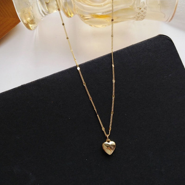 Wholesale love necklace female clavicle chain design simple Joker chain