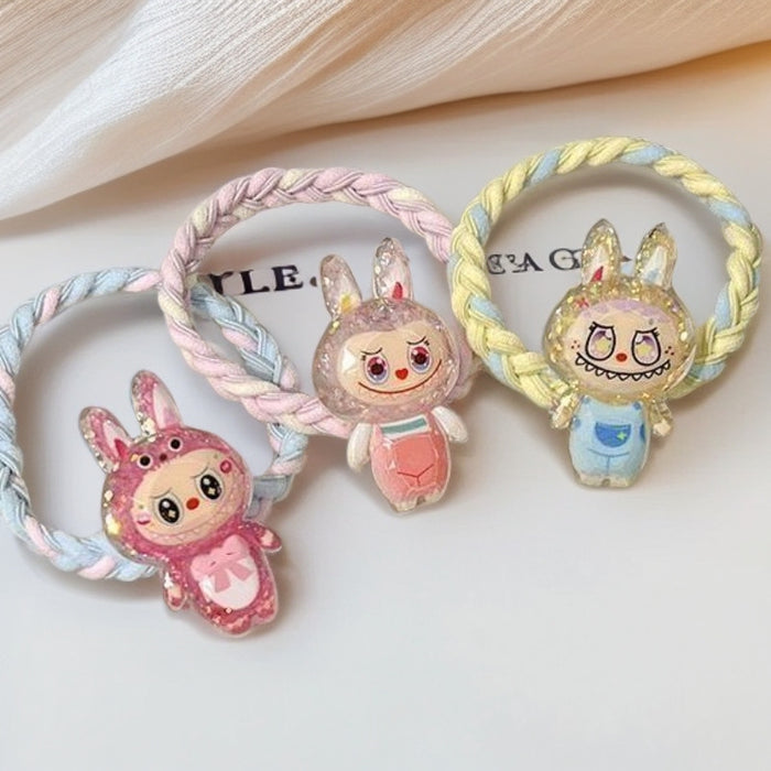 WholesaleHairband Children' s Cute Sweet Hairband Girl Cartoon Rubber Band Adult Children' s Headdress
