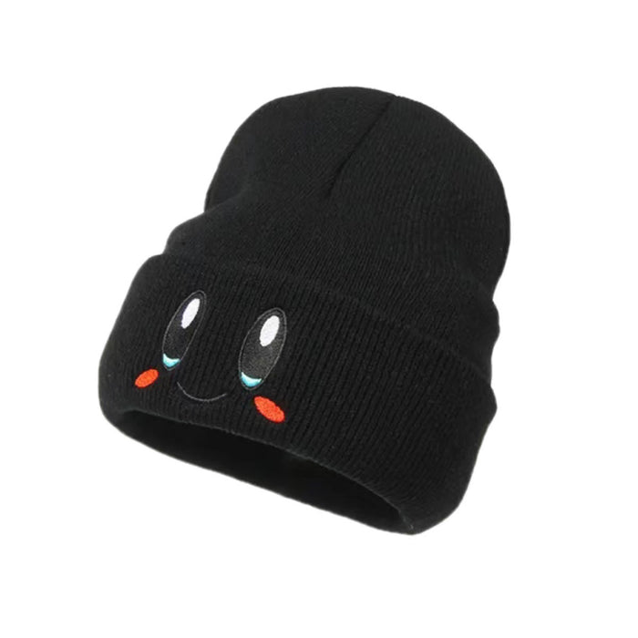 Wholesale Embroidery Big Eyes Smiley Cartoon Acrylic Knitted Children's Beanie Hat JDC-FH-Kamie005