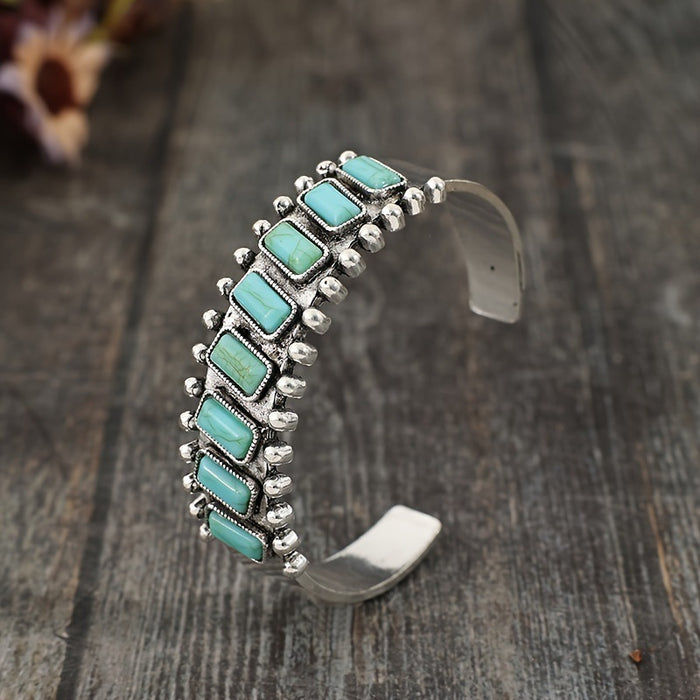 Wholesale Bohemian Natural Turquoise Retro Bracelet