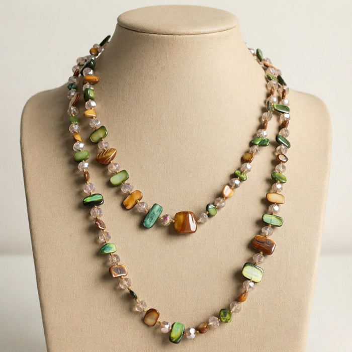 Wholesale Handmade Shell Beaded Necklace Bohemian Colorful Long Pendant Chain Vacation Gift Fashion Accessory