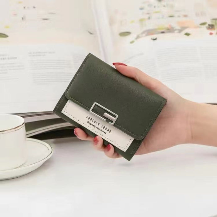 Wholesale PU Fresh and Sweet Multifunctional Short Wallet with Printing - Fashion Accessory for Daily Use