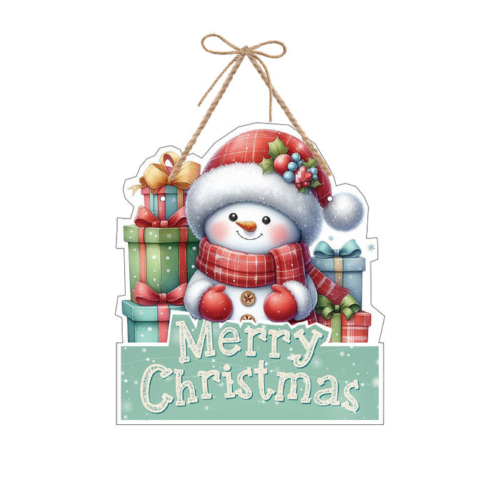 Wholesale Christmas Door Head Decoration Pendant Party Scene Atmosphere Decoration Paper Creative Small Door Hanging