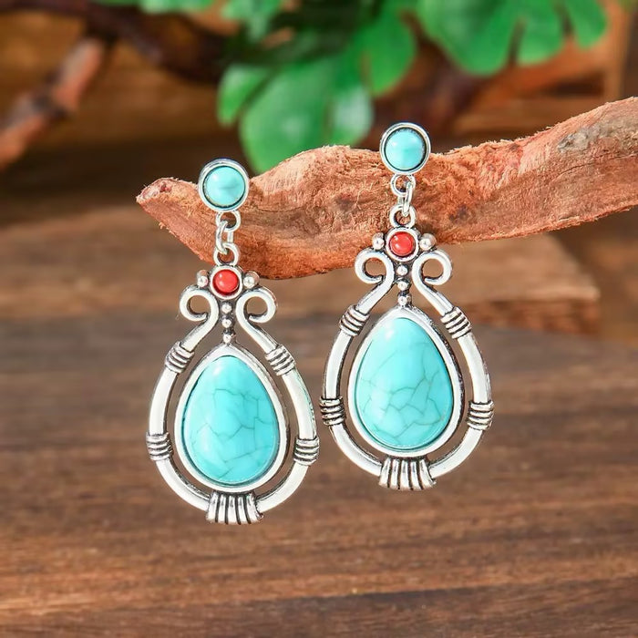 Wholesale Bohemian Geometric Hollow Tassel Earrings for Party Fashion Accessory MOQ≥2