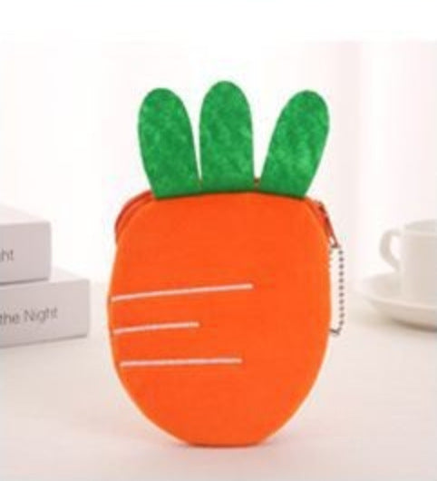 Wholesale Orange Pineapple Fruit Cute Cartoon Plush Coin Purse JDC-WT-SM007