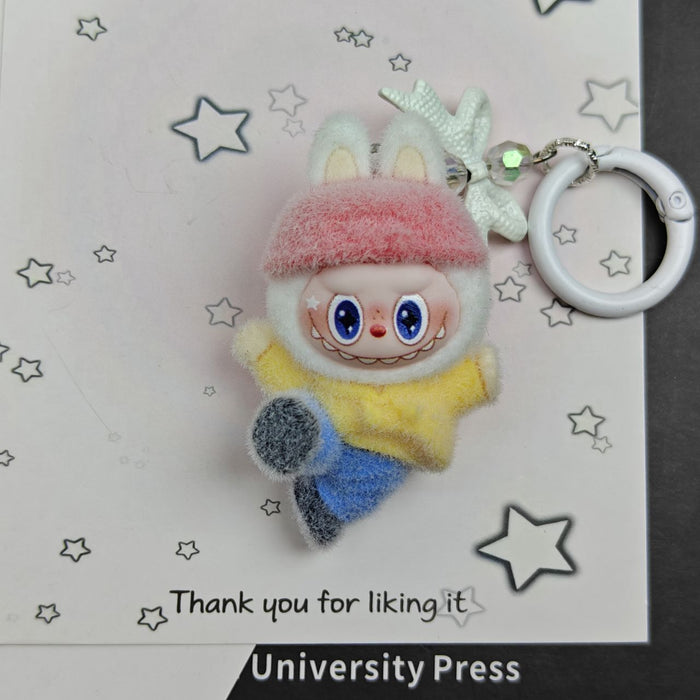 Wholesale Flocked Dancing Doll Keychain