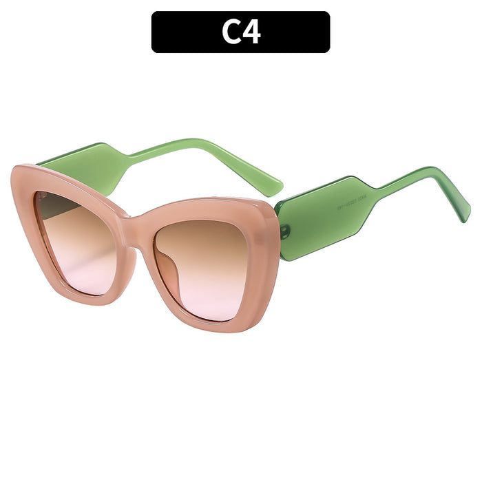 Wholesale PC Color Matching Cat Eye Sunglasses JDC-SG-XIa054