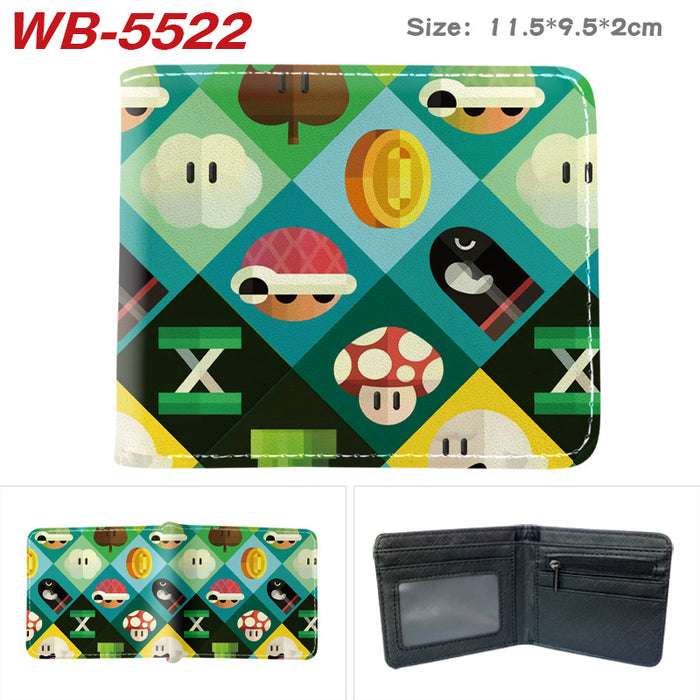 Wholesale Anime Cartoon Print PU Leather Bi Fold Wallet Street Fashion Unisex Student Wallets Waterproof Full Color Design Fashion Accessory Resale