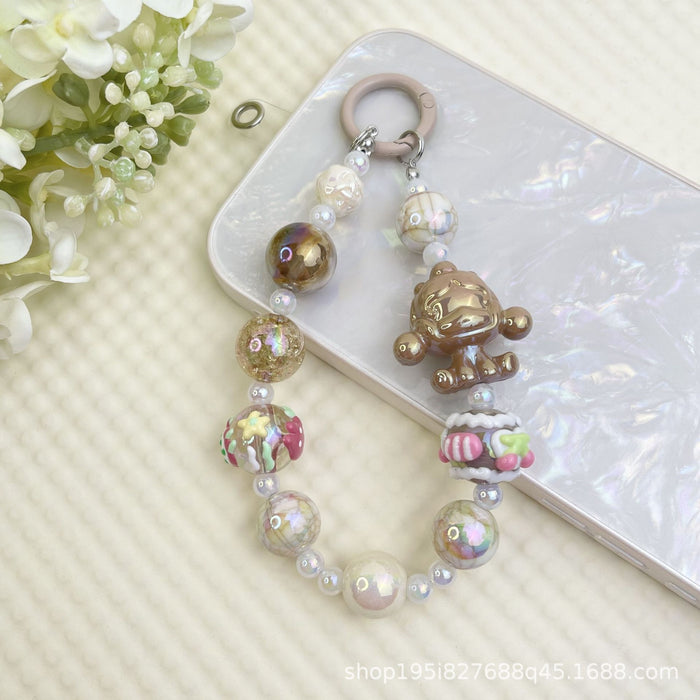 Wholesale Bracelet Decorative Pendant Mobile Phone Hanging Keychain Doll DIY Cute Bag Hanging Chain