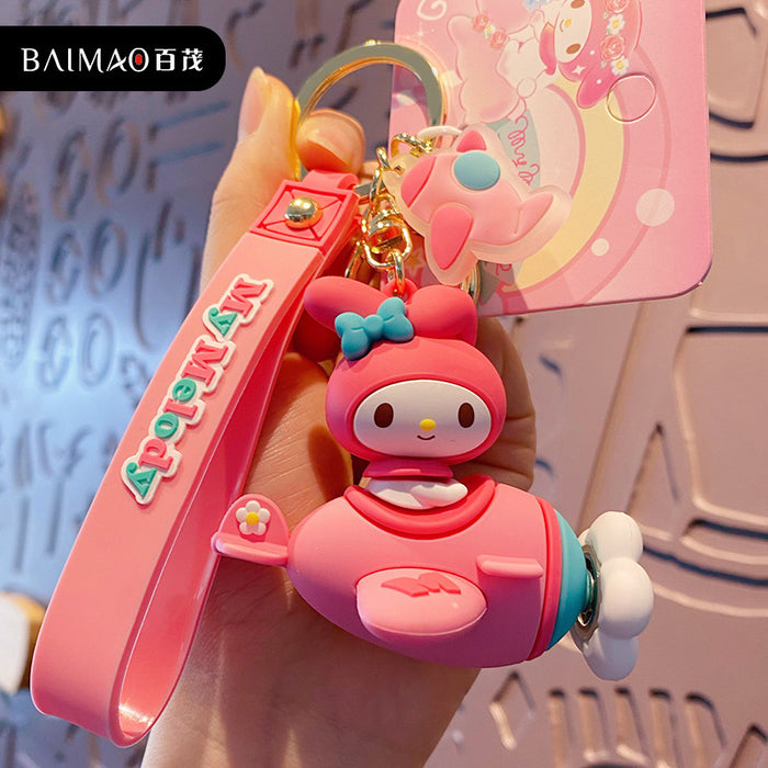 Wholesale Cartoon Silicone Doll Keychain JDC-KC-BaiM082