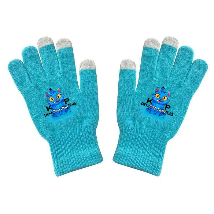 Wholesale Warm Touchscreen Gloves Printed Knitted Gloves
