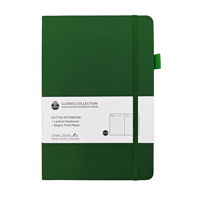 Wholesale Trendy Red Faux Leather A5 Notebook with Weather Lines