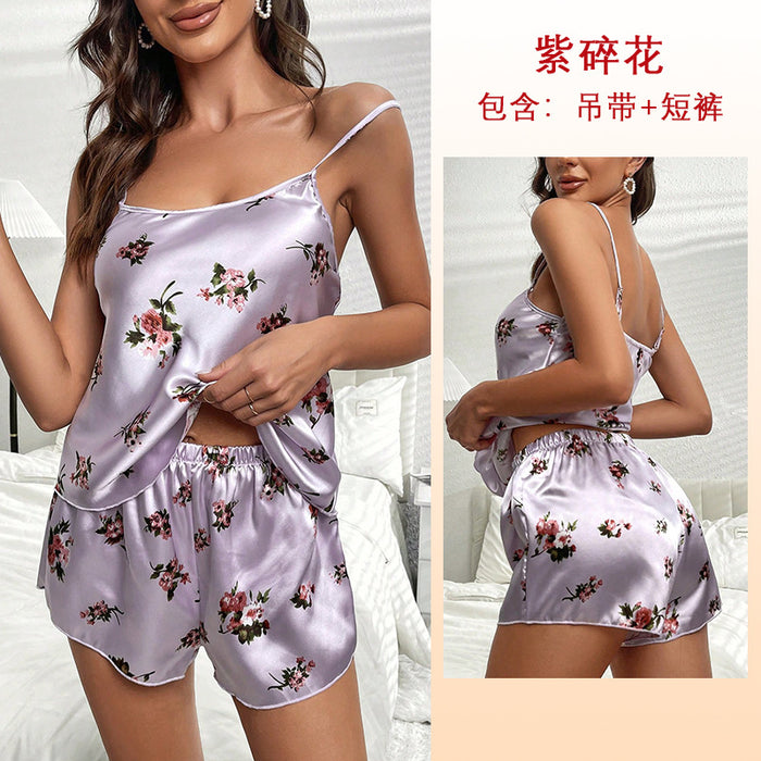 Wholesale Polyester Women's Pajamas Two Piece Set JDC-PJ-FeiY002