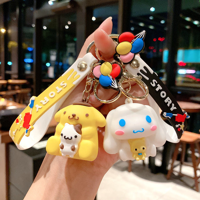 Wholesale PVC Cartoon Doll Keychain JDC-KC-YiD033