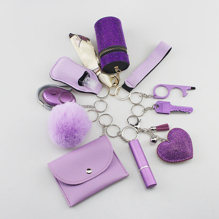 Wholesale Plastic Keychain Multifunctional DIY 10-piece Set JDC-KC-TouMS026