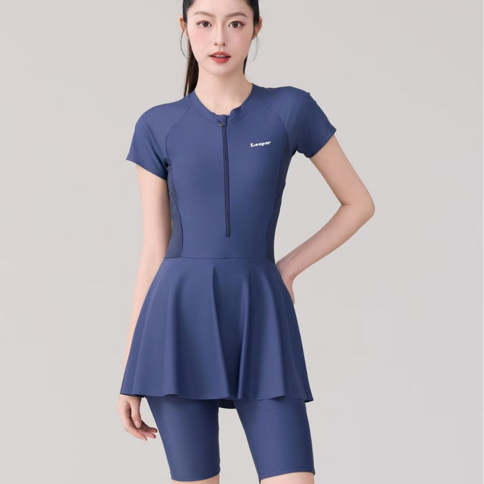 Wholesale Swimsuit Women's Fashion Conjoined Flat-angle Conservative Slim