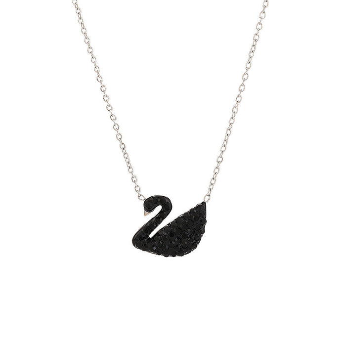 Wholesale Diamond-encrusted swan necklaces come in a variety of colors