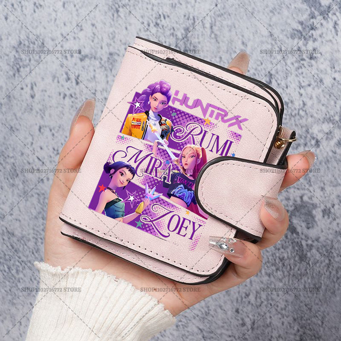 Wholesale Cute Devil Hunter PU Wallet For Women Card Holder Coin Purse Youth Campus Fashion Accessory