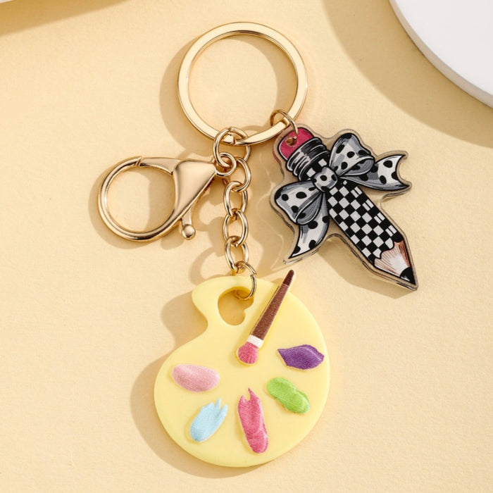 Wholesale Cute Paint Palette Keychain