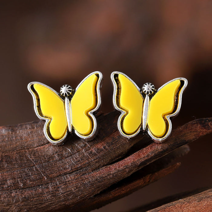 Wholesale 2pcs Retro Long Butterfly Simple Statemente Earrings