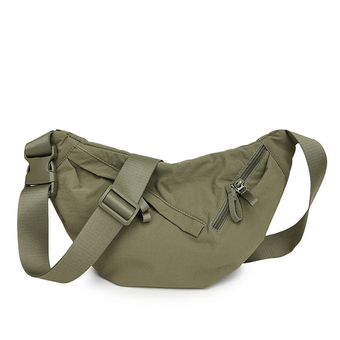 Wholesale Versatile crossbody bag, thickened trendy chest bag, cow horn bag, casual