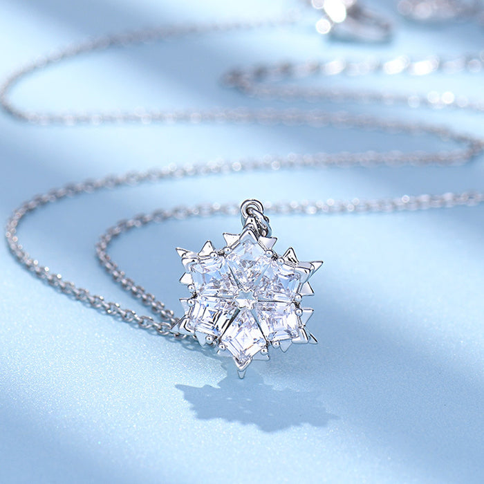 Wholesale Crystal Star Pendant Necklace with Chain Fashion Jewelry