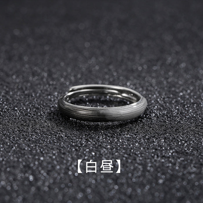 Wholesale Vintage Distressed Copper Men S Adjustable Stacking Rings Pixiu Möbius Design Everyday Fashion Accessory