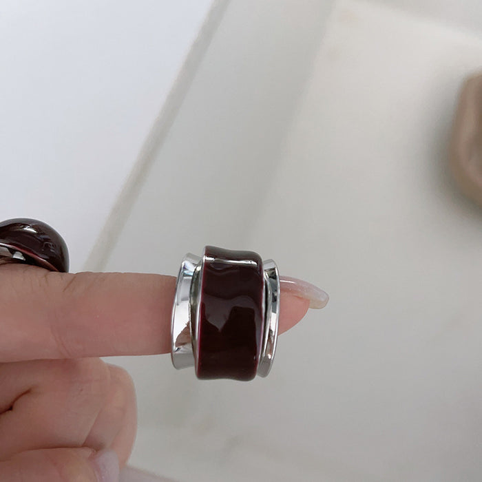Wholesale Double opening double-layer ring design with a sense of design