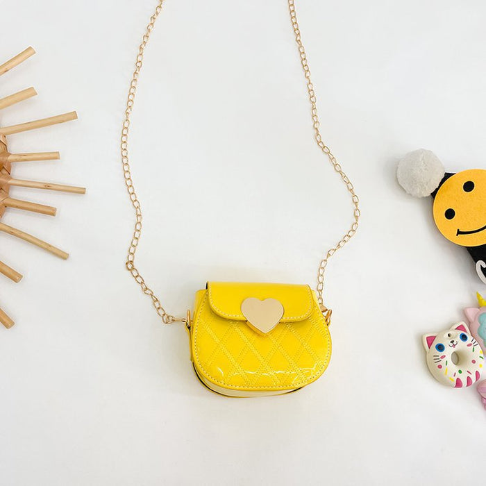 Wholesale  Mini  Style Girl's Six-color Peach Heart Shoulder Crossbody Bag Children's Bag