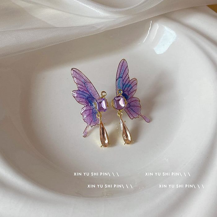 Wholesale Butterfly earrings, light luxury without ear holes and earrings