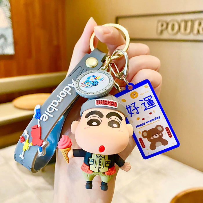 Wholesale  Key Chain Cartoon Car Key Pendant Men and Women Couple School Bag Hanging Ornaments