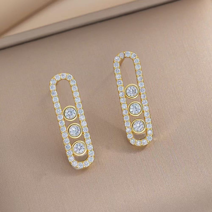 Wholesale Geometric Paperclip Clavicle Necklace