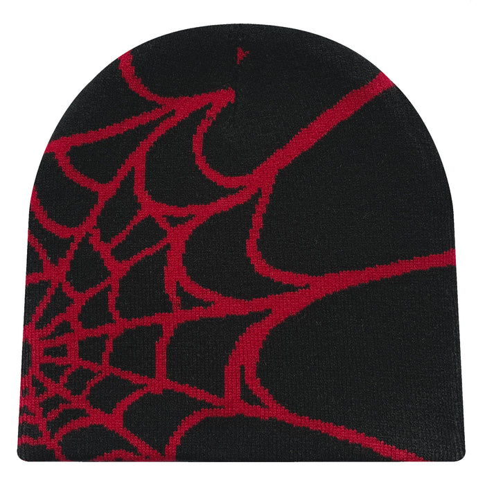 Wholesale Acrylic Spider Web Jacquard Yarn Knitted Hat JDC-FH-Mingw003